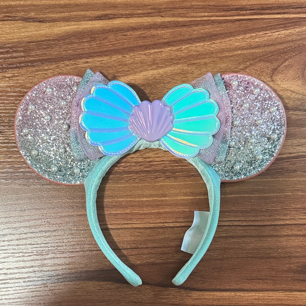 Disney Glittery Seashell Ears Headband - Little Mermaid Theme